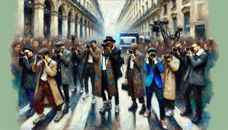 Photo: Top 10 Fashion Week Street Photographers Capturing Iconic Moments