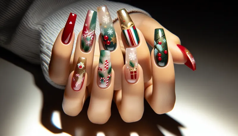 Photo: Festive Acrylic Nails for Holidays Youll Love