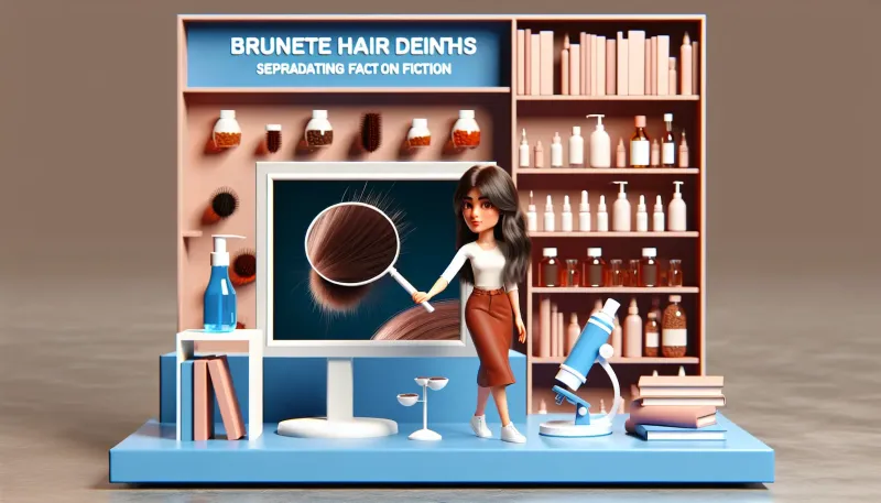 Photo: Brunette Hair Myths Debunked: Separating Fact from Fiction