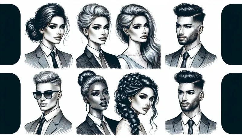 Photo: Elegant Grey Hairdos for Work or Office