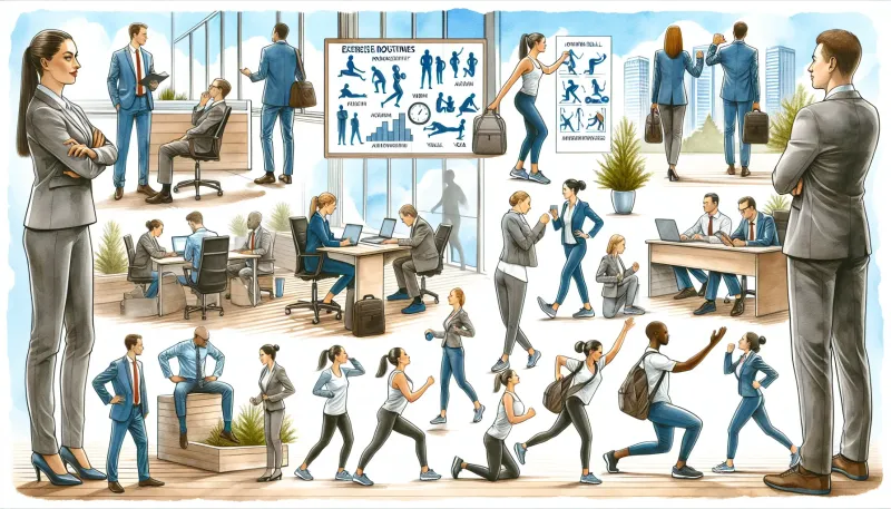 Photo: Top 10 Exercise Routines for Office Workers to Boost Health and Productivity