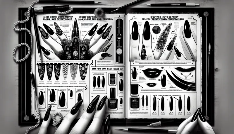 Photo: Nail Extensions for Festivals: The Ultimate Guide to Festive Glam